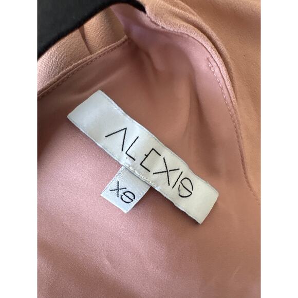 ALEXIS Melia Cold Shoulder Blouse Dusty Rose Black Size XS - Picture 8 of 9